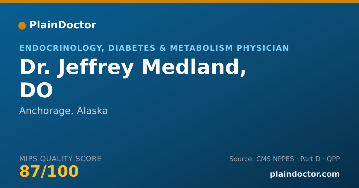 Shareable card for Jeffrey Medland, DO - Endocrinology, Diabetes & Metabolism Physician, Anchorage, AK