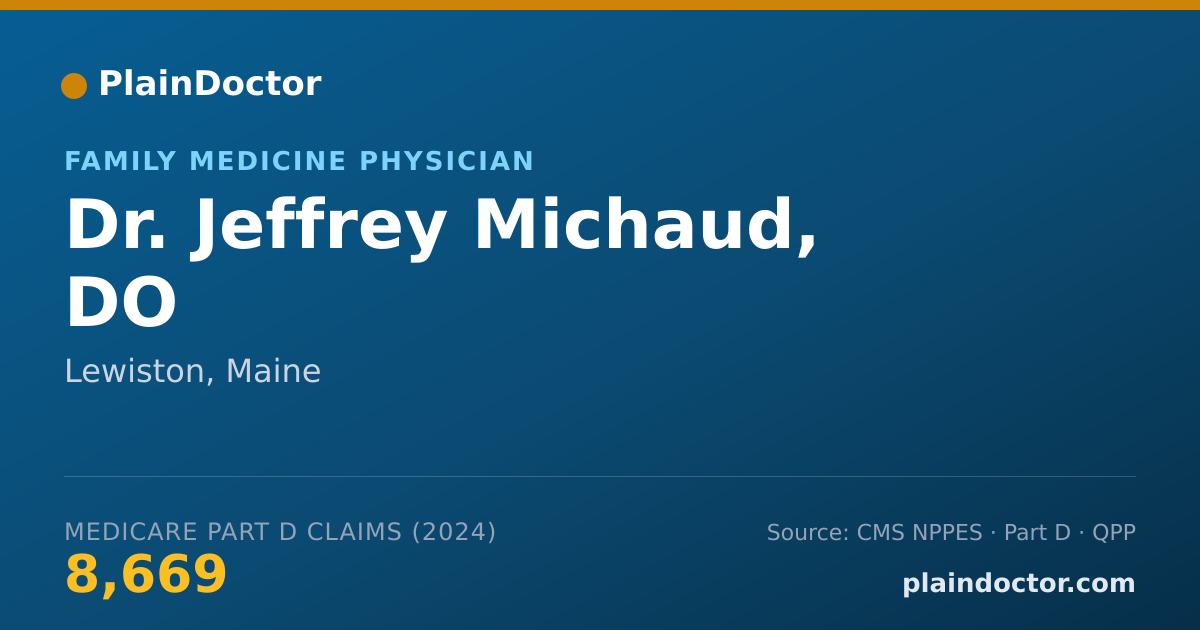 Shareable card for Jeffrey Michaud, DO - Family Medicine Physician, Lewiston, ME