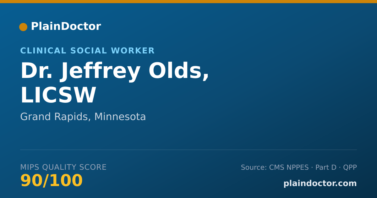 Shareable card for Jeffrey Olds, LICSW - Clinical Social Worker, Grand Rapids, MN