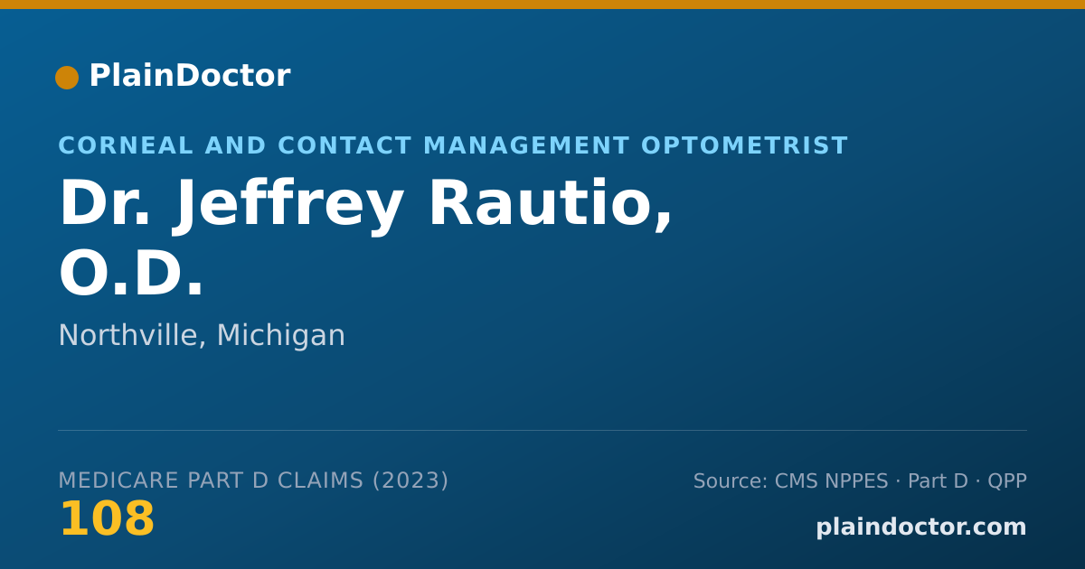 Shareable card for Jeffrey Rautio, O.D. - Corneal and Contact Management Optometrist, Northville, MI