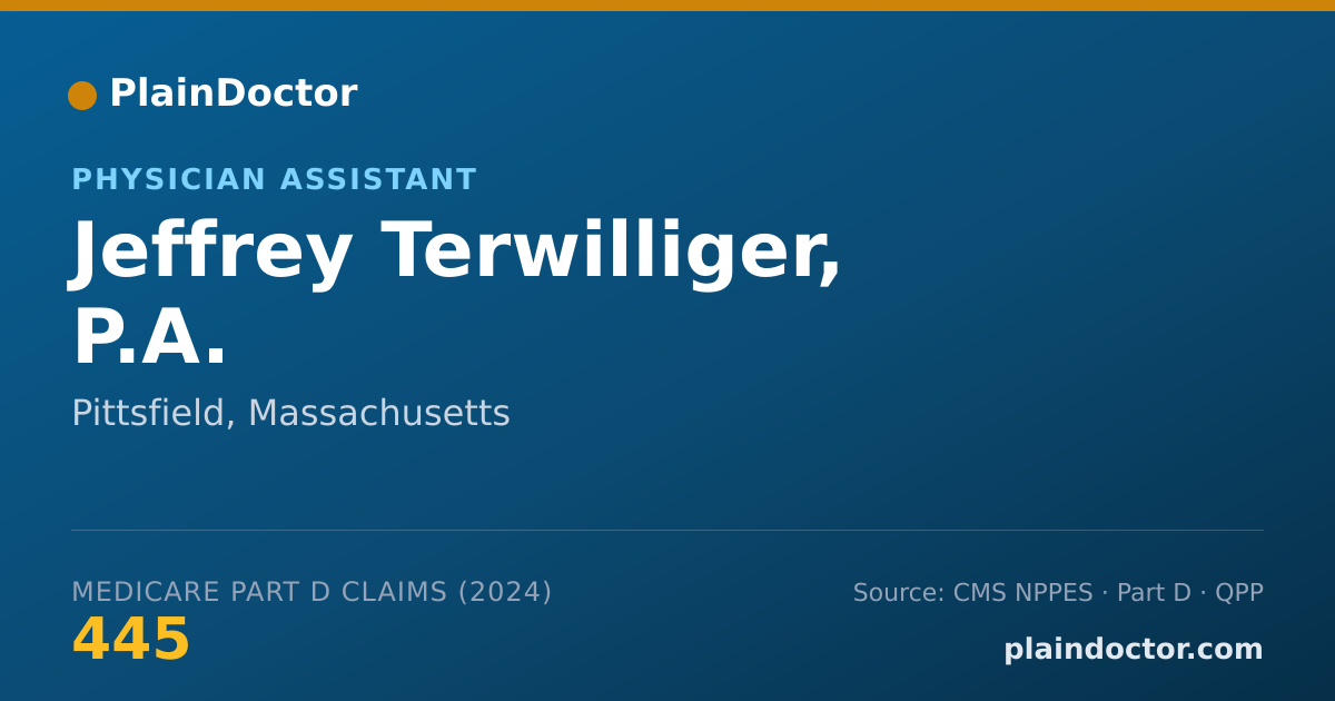 Shareable card for Jeffrey Terwilliger, P.A. - Physician Assistant, Pittsfield, MA