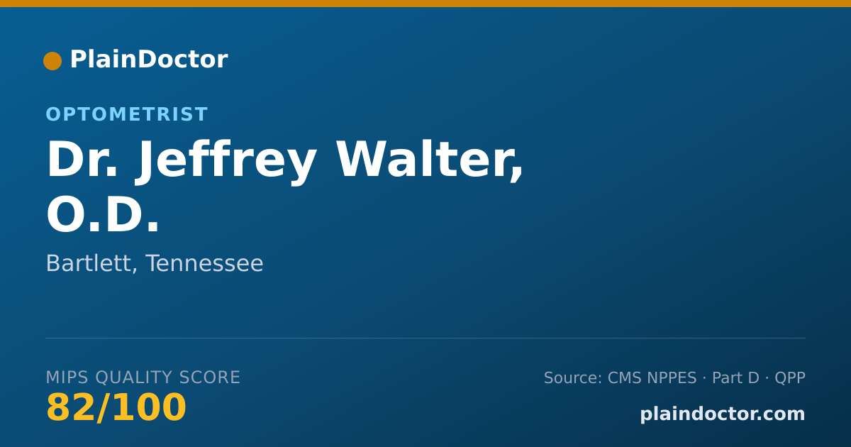 Shareable card for Jeffrey Walter, O.D. - Optometrist, Bartlett, TN
