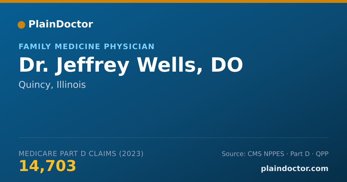 Shareable card for Jeffrey Wells, DO - Family Medicine Physician, Quincy, IL