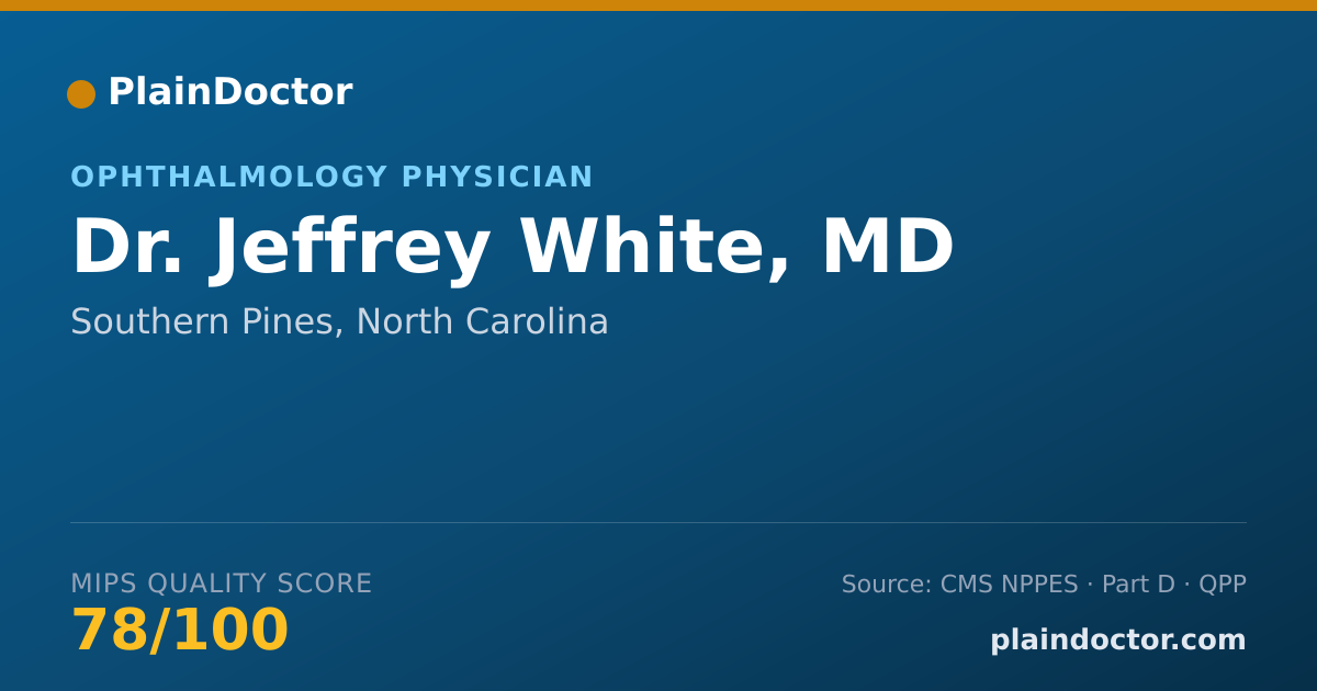 Shareable card for Jeffrey White, MD - Ophthalmic Plastic and Reconstructive Surgery Physician, Southern Pines, NC
