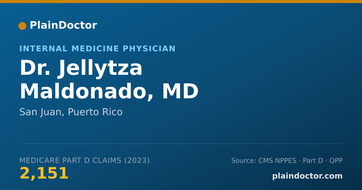 Shareable card for Jellytza Maldonado, MD - Internal Medicine Physician, San Juan, PR