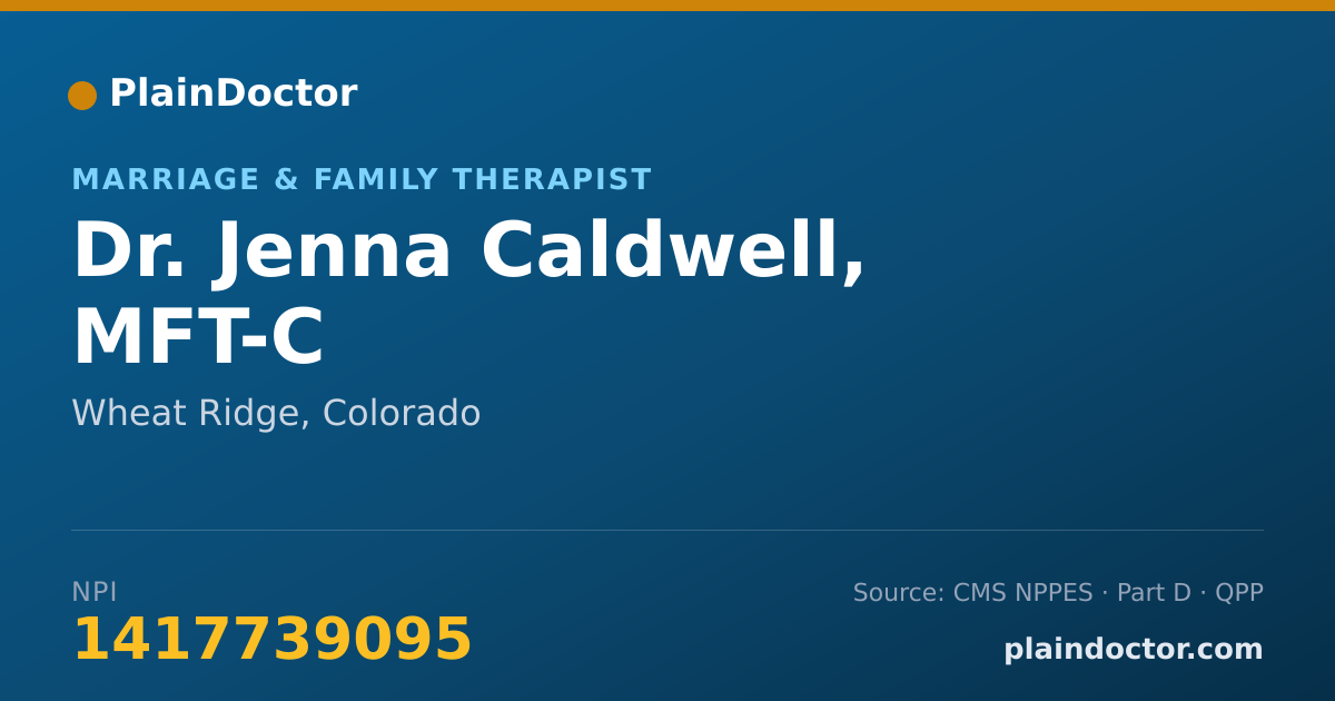 Shareable card for Jenna Caldwell, MFT-C - Marriage & Family Therapist, Wheat Ridge, CO
