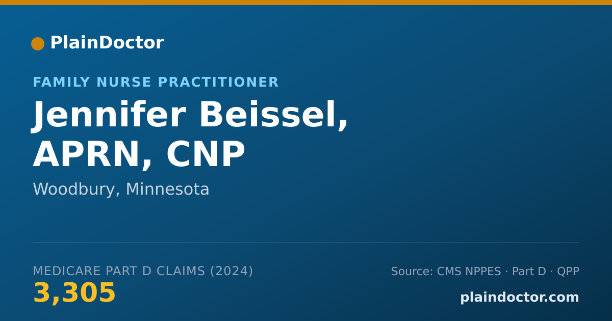 Shareable card for Jennifer Beissel, APRN, CNP - Family Nurse Practitioner, Woodbury, MN
