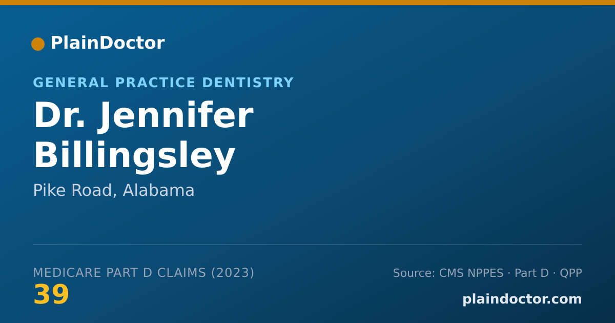 Shareable card for Jennifer Billingsley Richardson, DMD - General Practice Dentistry, Pike Road, AL