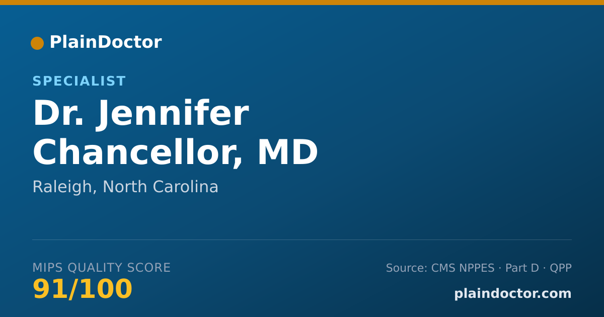 Shareable card for Jennifer Chancellor, MD - Specialist, Raleigh, NC