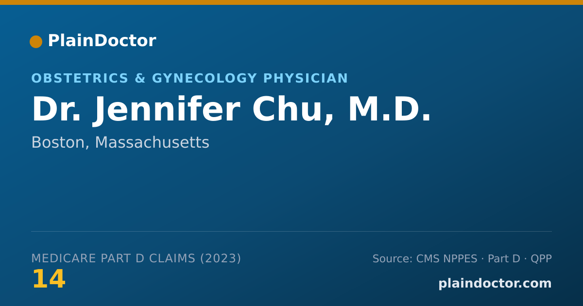 Shareable card for Jennifer Chu, M.D. - Obstetrics & Gynecology Physician, Boston, MA