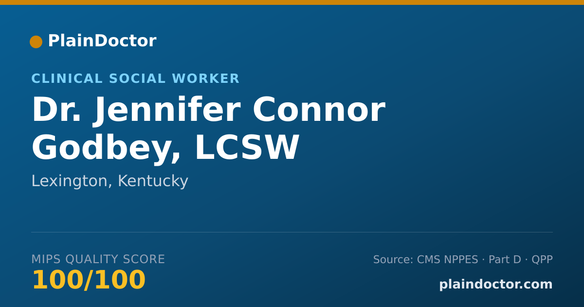 Shareable card for Jennifer Connor Godbey, LCSW - Clinical Social Worker, Lexington, KY