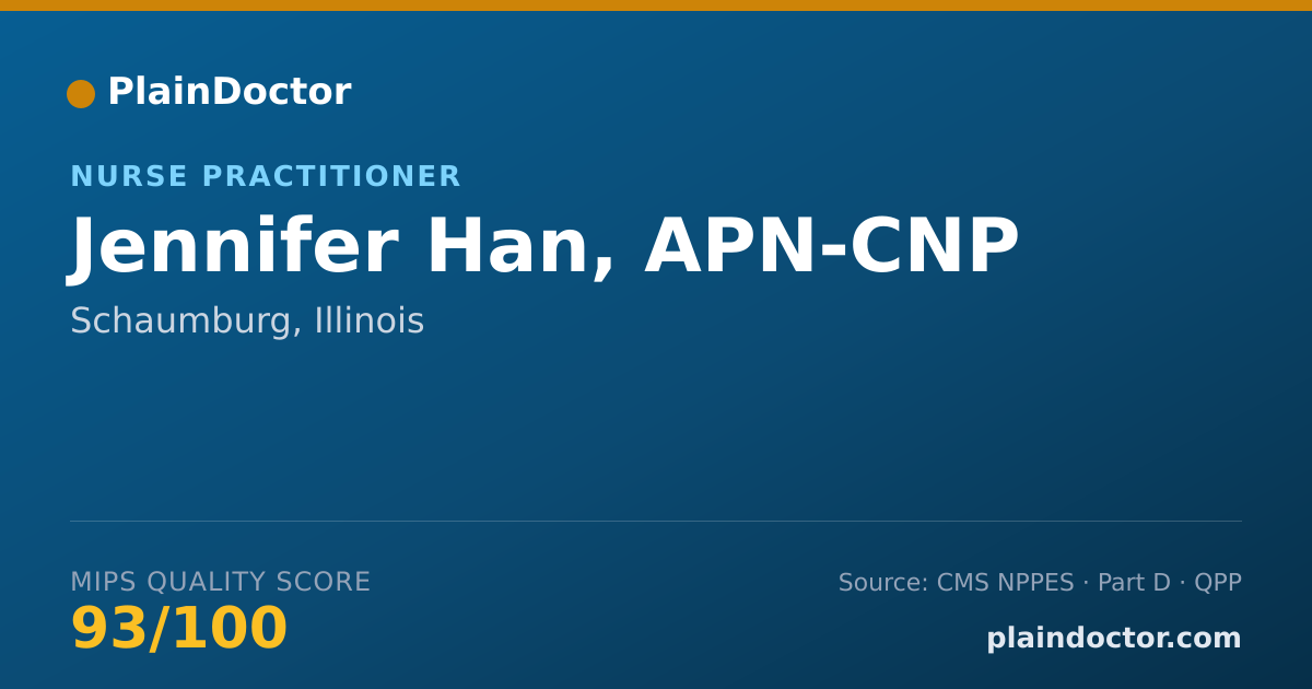 Shareable card for Jennifer Han, APN-CNP - Nurse Practitioner, Schaumburg, IL