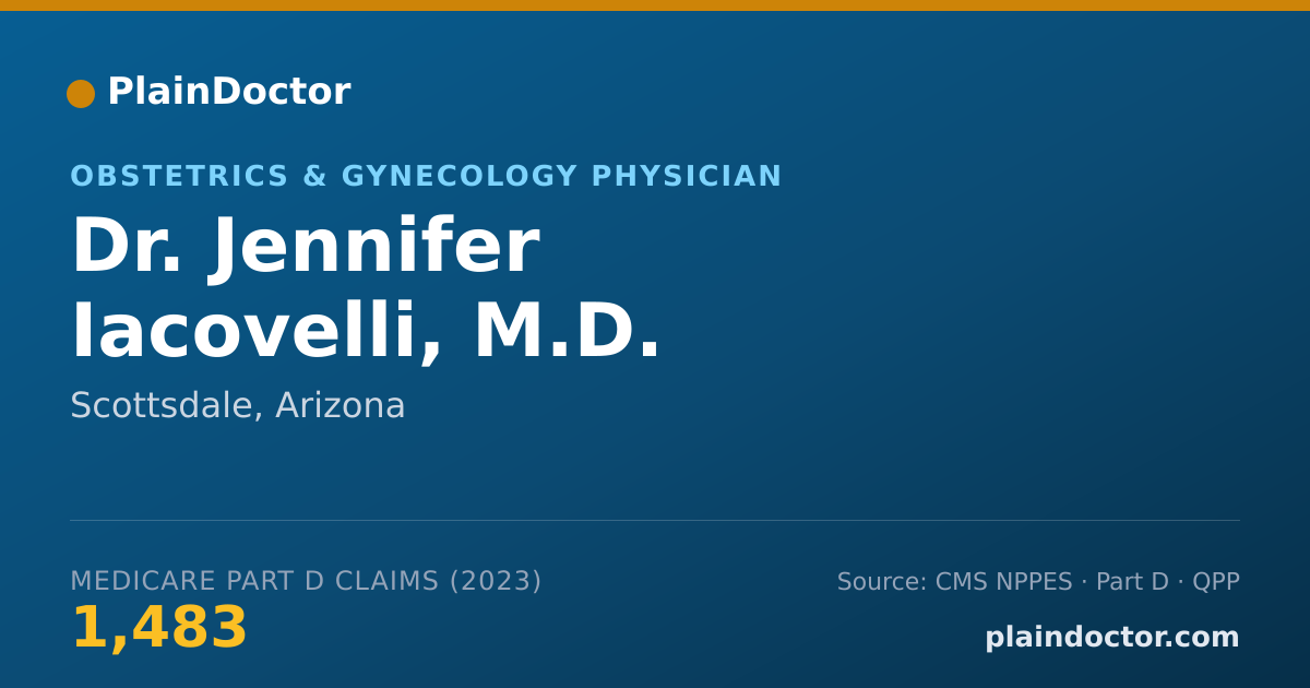 Shareable card for Jennifer Iacovelli, M.D. - Obstetrics & Gynecology Physician, Scottsdale, AZ