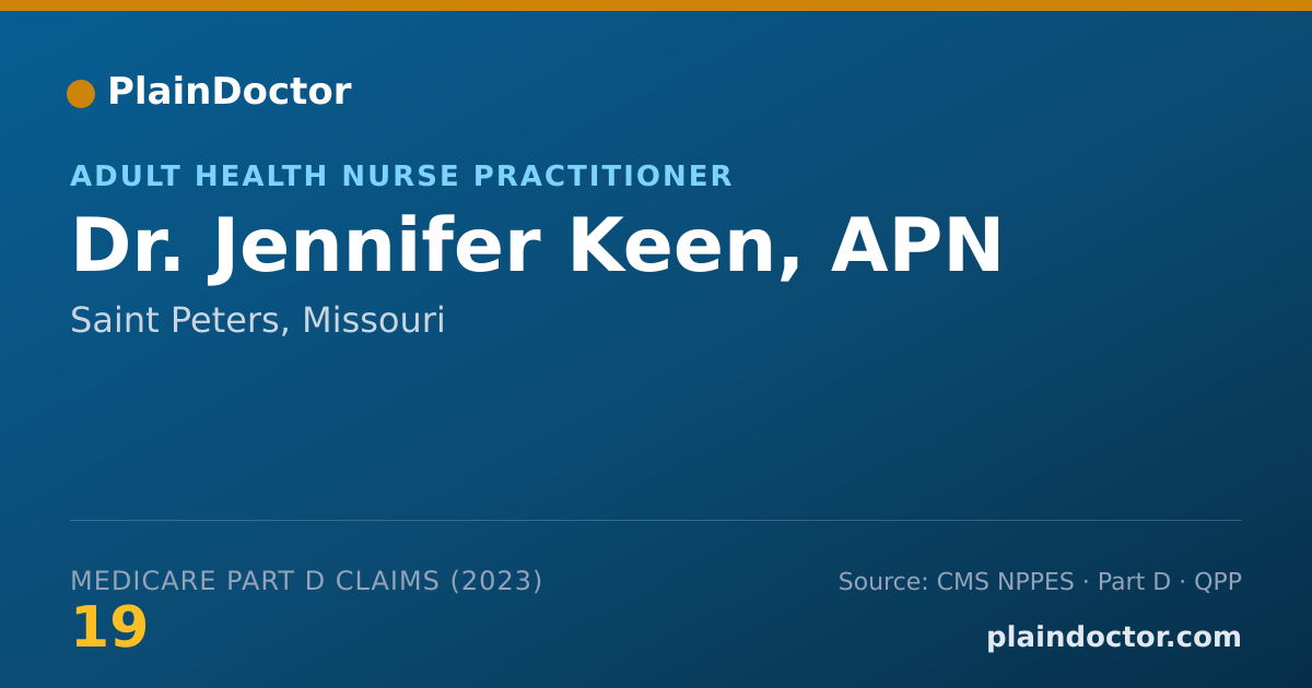 Shareable card for Jennifer Keen, APN - Adult Health Nurse Practitioner, Saint Peters, MO