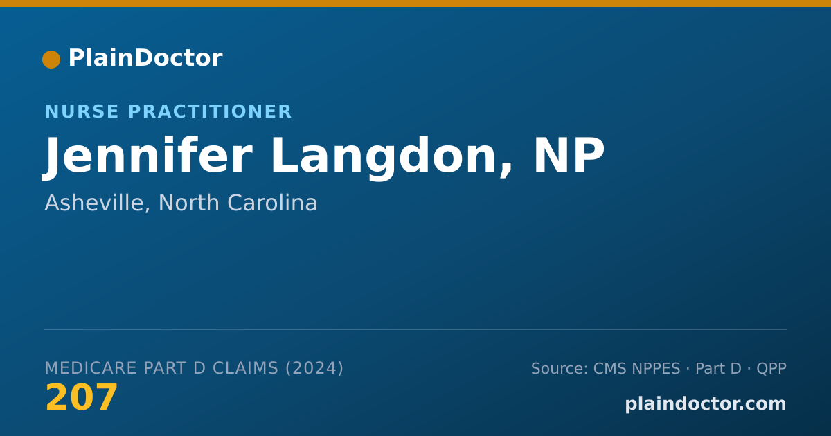 Shareable card for Jennifer Langdon, NP - Nurse Practitioner, Asheville, NC