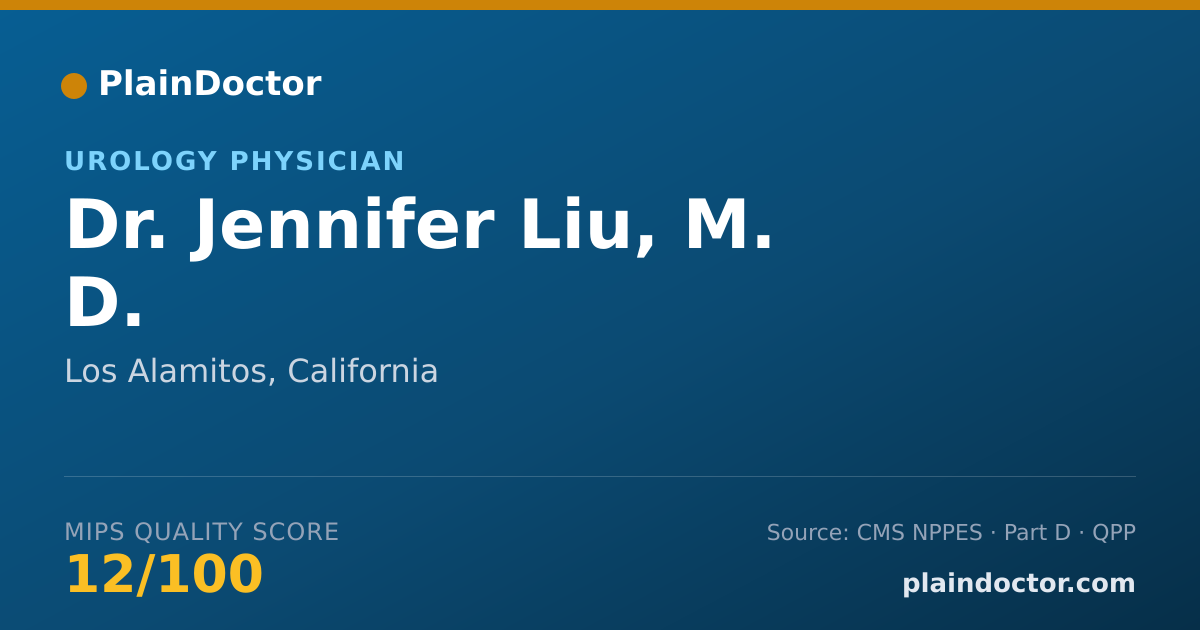 Shareable card for Jennifer Liu, M. D. - Urology Physician, Los Alamitos, CA