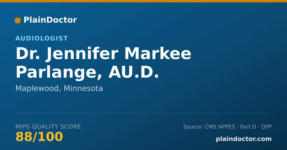 Shareable card for Jennifer Markee Parlange, AU.D. - Audiologist, Maplewood, MN