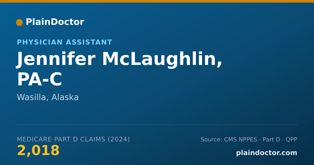 Shareable card for Jennifer McLaughlin, PA-C - Physician Assistant, Wasilla, AK