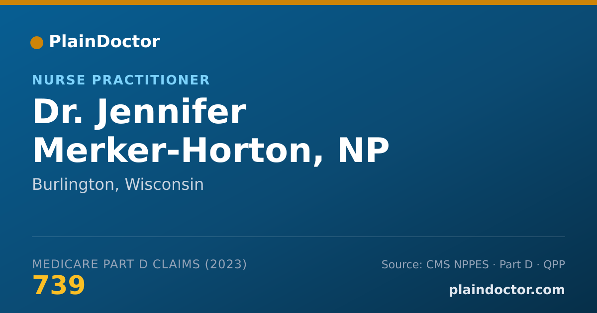 Shareable card for Jennifer Merker-Horton, NP - Nurse Practitioner, Burlington, WI