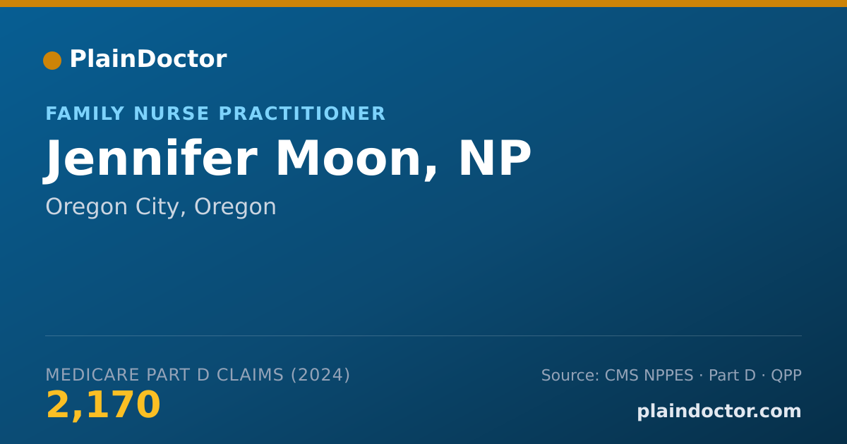 Shareable card for Jennifer Moon, NP - Family Nurse Practitioner, Canby, OR