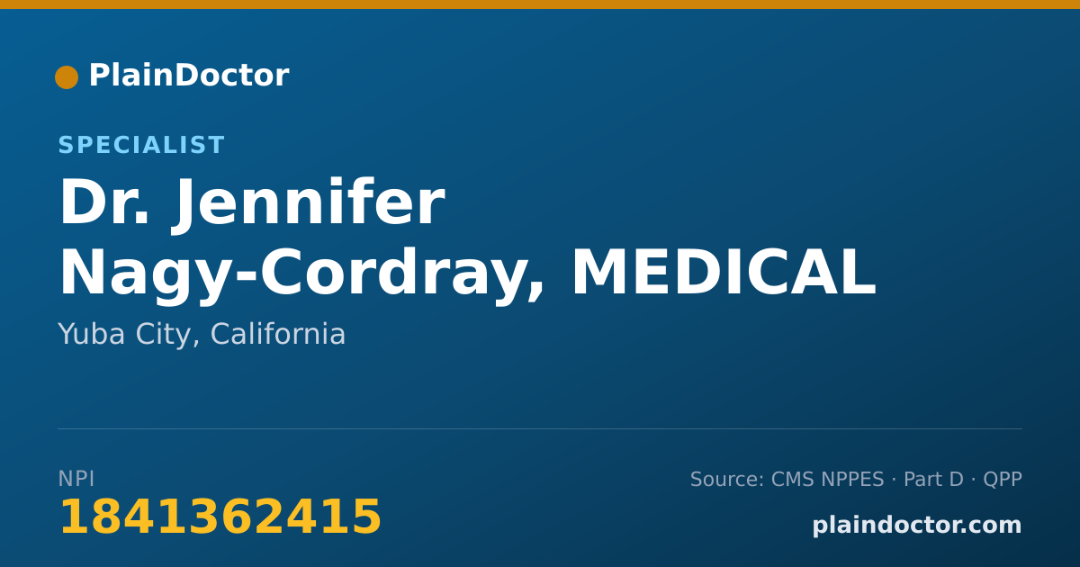 Shareable card for Jennifer Nagy-Cordray, MEDICAL MASSAGE - Specialist, Yuba City, CA
