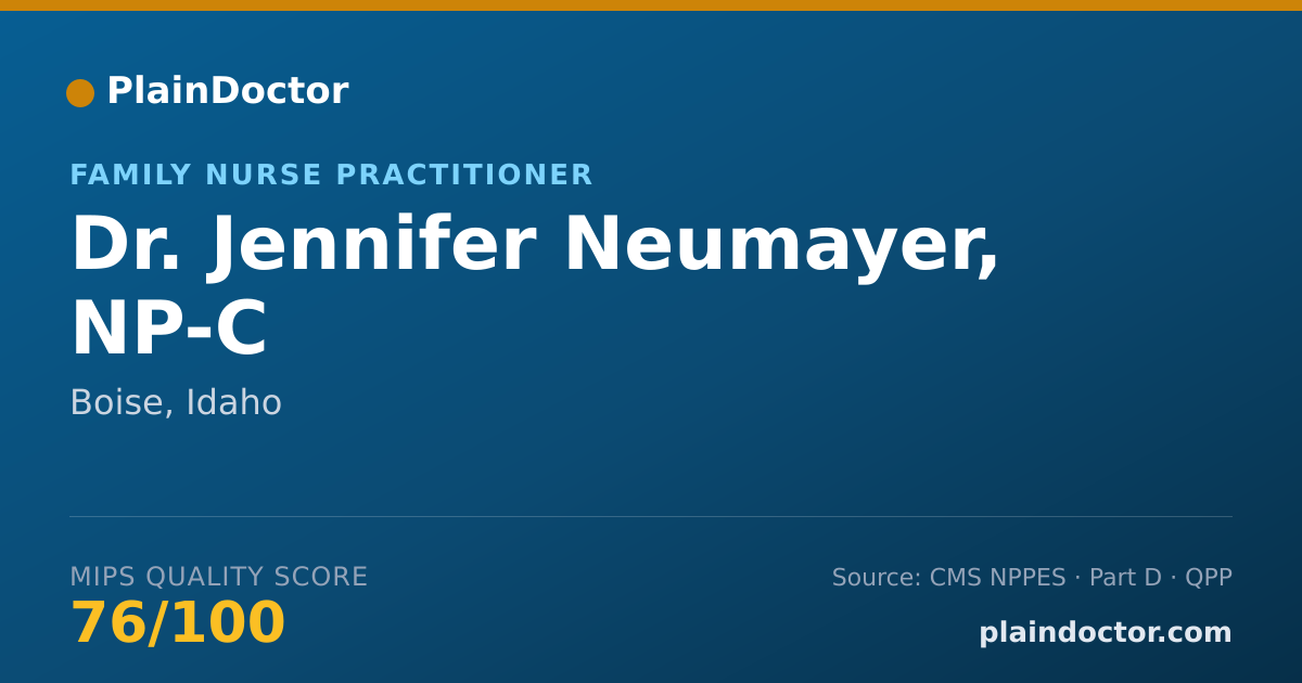Shareable card for Jennifer Neumayer, NP-C - Family Nurse Practitioner, Boise, ID