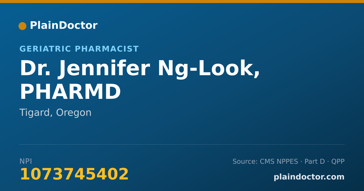 Shareable card for Jennifer Ng-Look, PHARMD - Geriatric Pharmacist, Tigard, OR