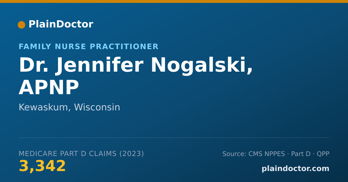 Shareable card for Jennifer Nogalski, APNP - Family Nurse Practitioner, Kewaskum, WI