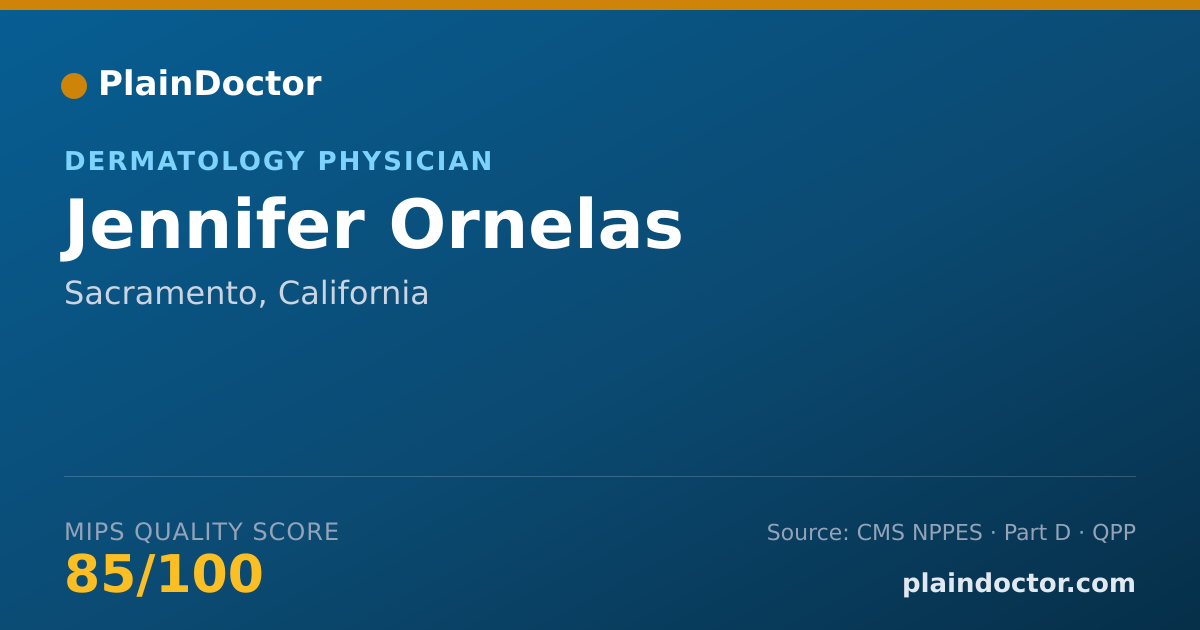 Shareable card for Jennifer Ornelas - Dermatology Physician, Sacramento, CA