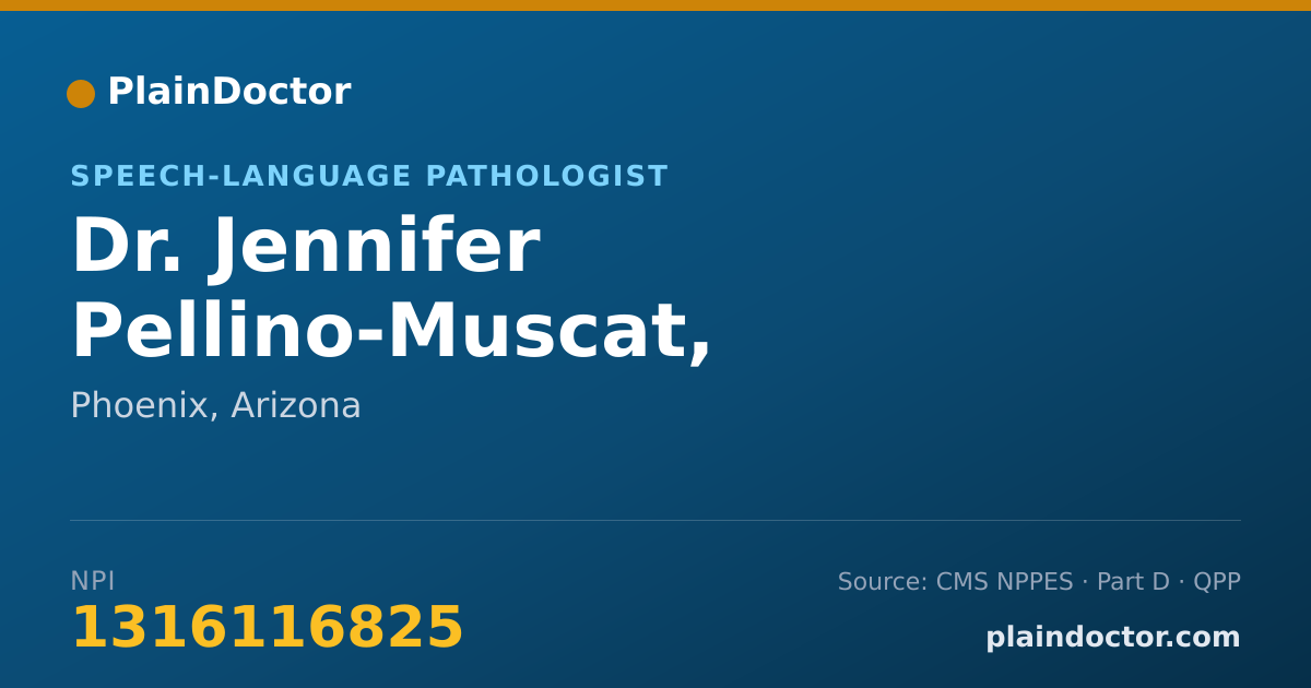 Shareable card for Jennifer Pellino-Muscat, MS,CCC-SLP - Speech-Language Pathologist, Phoenix, AZ