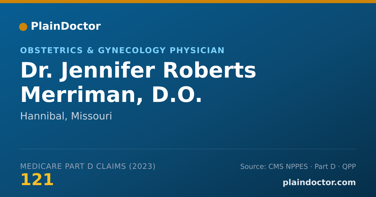 Shareable card for Jennifer Roberts Merriman, D.O. - Obstetrics & Gynecology Physician, Hannibal, MO
