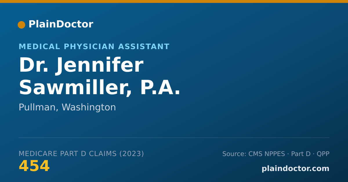Shareable card for Jennifer Sawmiller, P.A. - Medical Physician Assistant, Pullman, WA