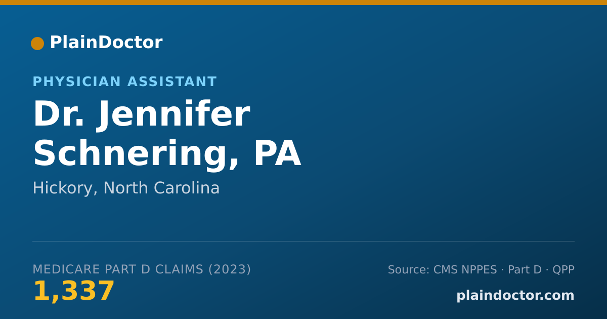 Shareable card for Jennifer Schnering, PA - Physician Assistant, Hickory, NC