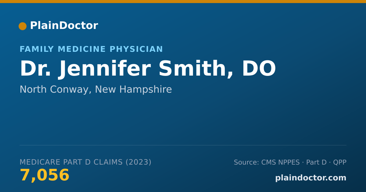 Shareable card for Jennifer Smith, DO - Family Medicine Physician, North Conway, NH