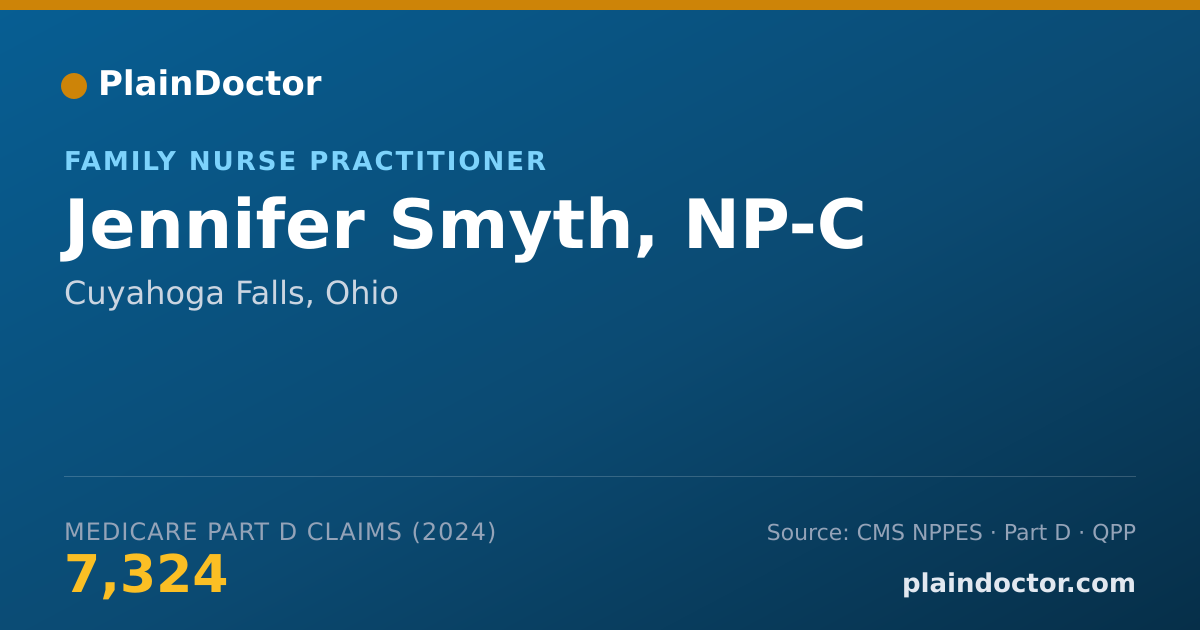 Shareable card for Jennifer Smyth, NP-C - Family Nurse Practitioner, Cuyahoga Falls, OH