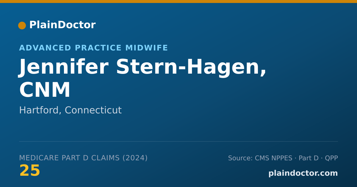 Shareable card for Jennifer Stern-Hagen, CNM - Advanced Practice Midwife, Hartford, CT