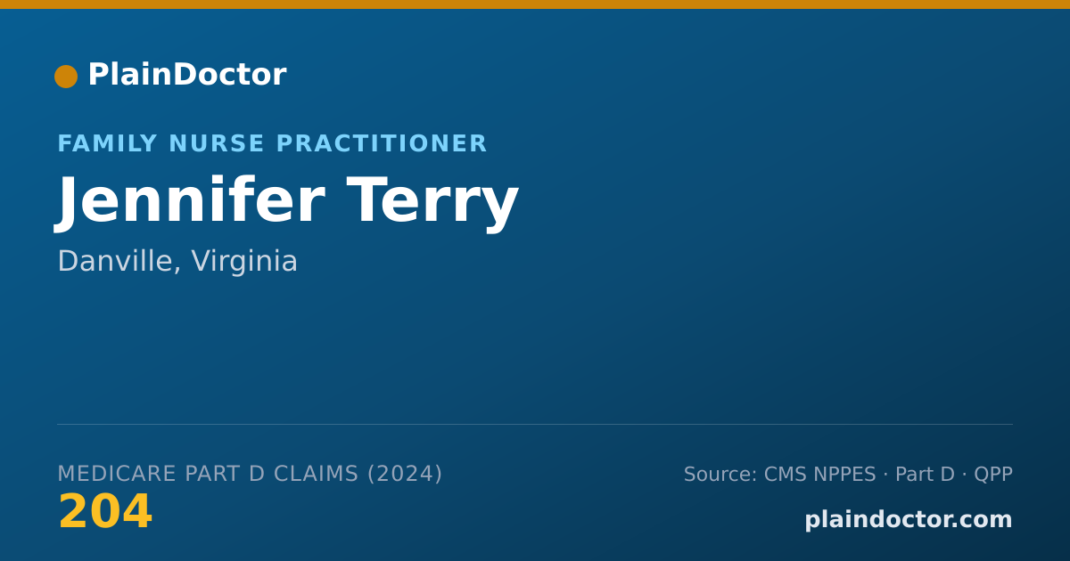 Shareable card for Jennifer Terry - Family Nurse Practitioner, Danville, VA
