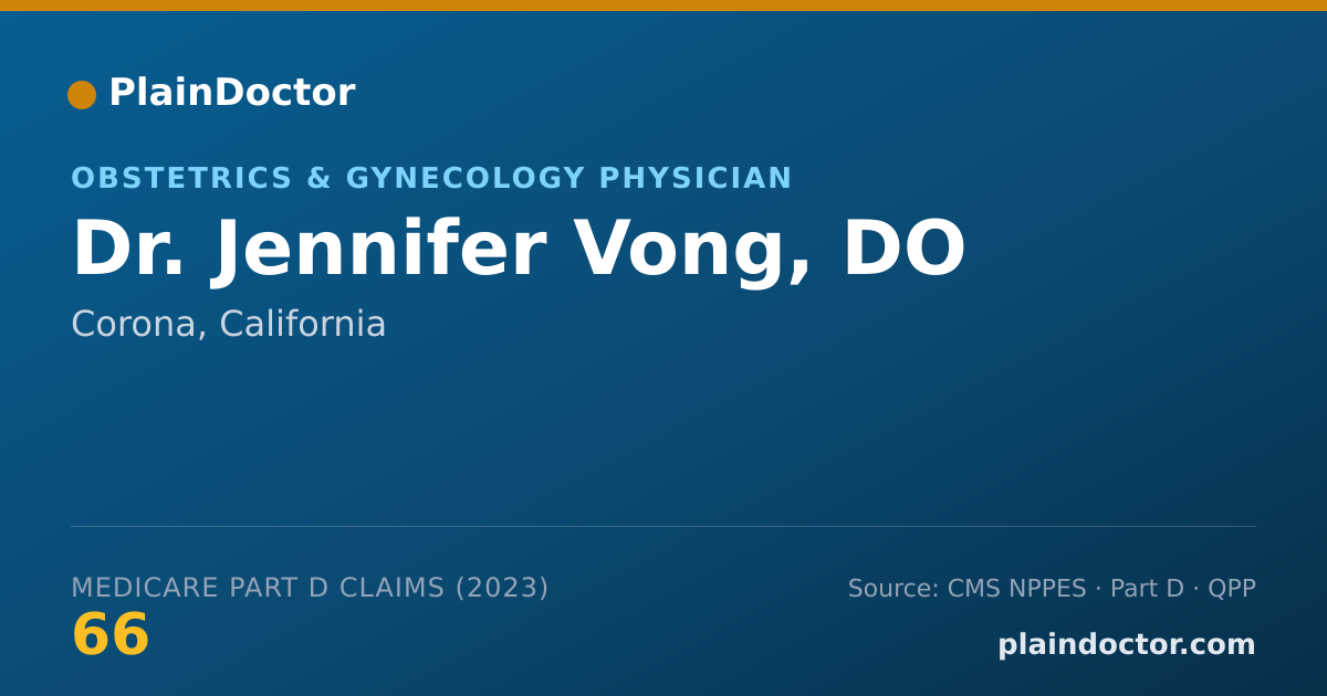 Shareable card for Jennifer Vong, DO - Obstetrics & Gynecology Physician, Corona, CA