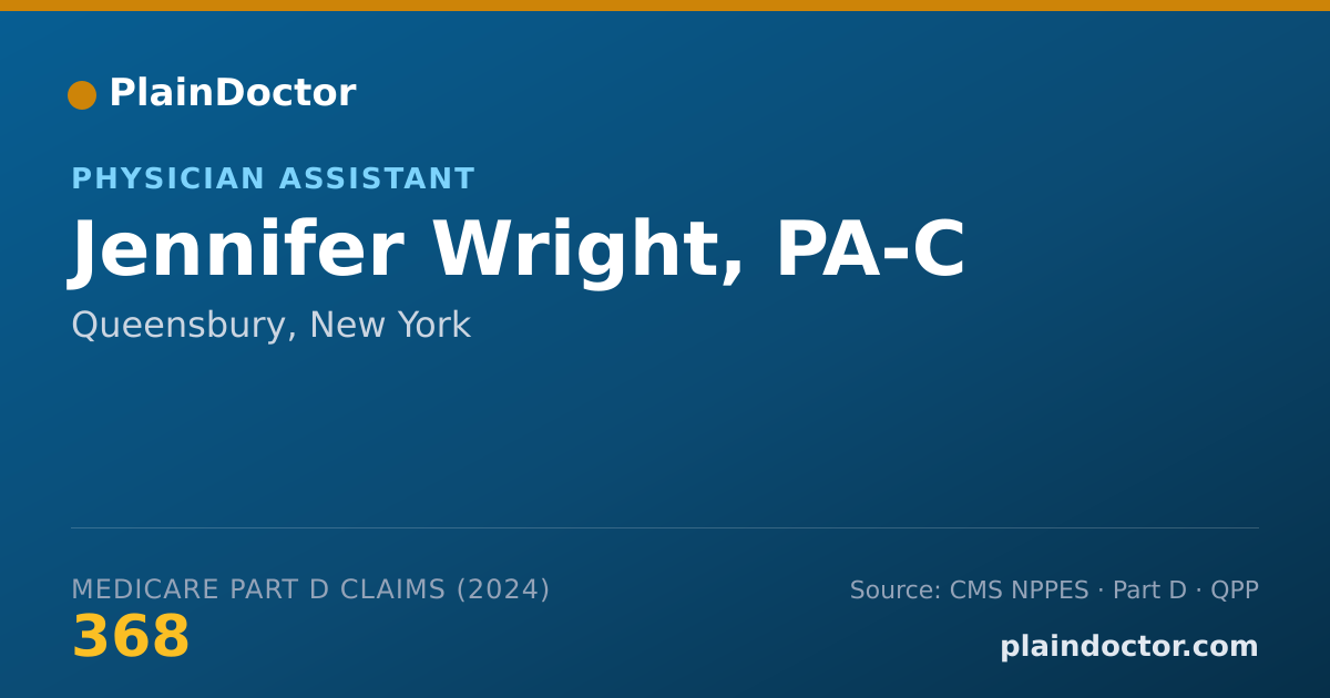 Shareable card for Jennifer Wright, PA-C - Physician Assistant, Queensbury, NY