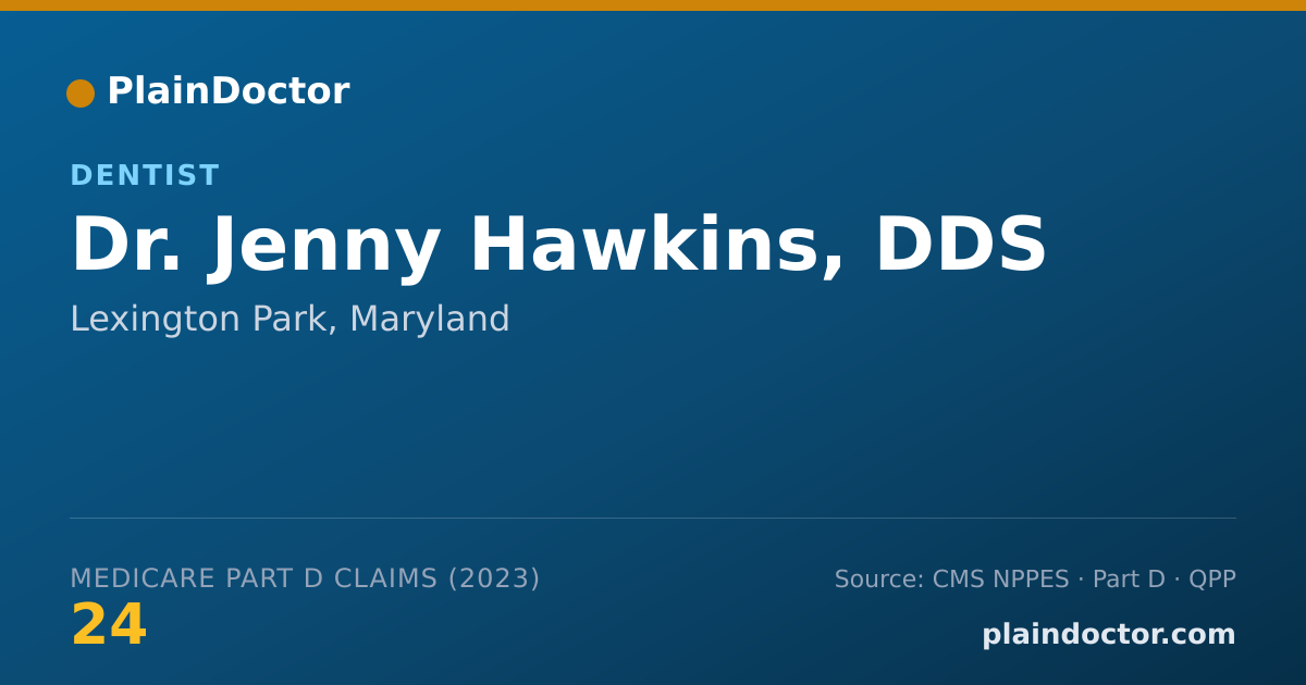 Shareable card for Jenny Hawkins, DDS - Dentist, Lexington Park, MD