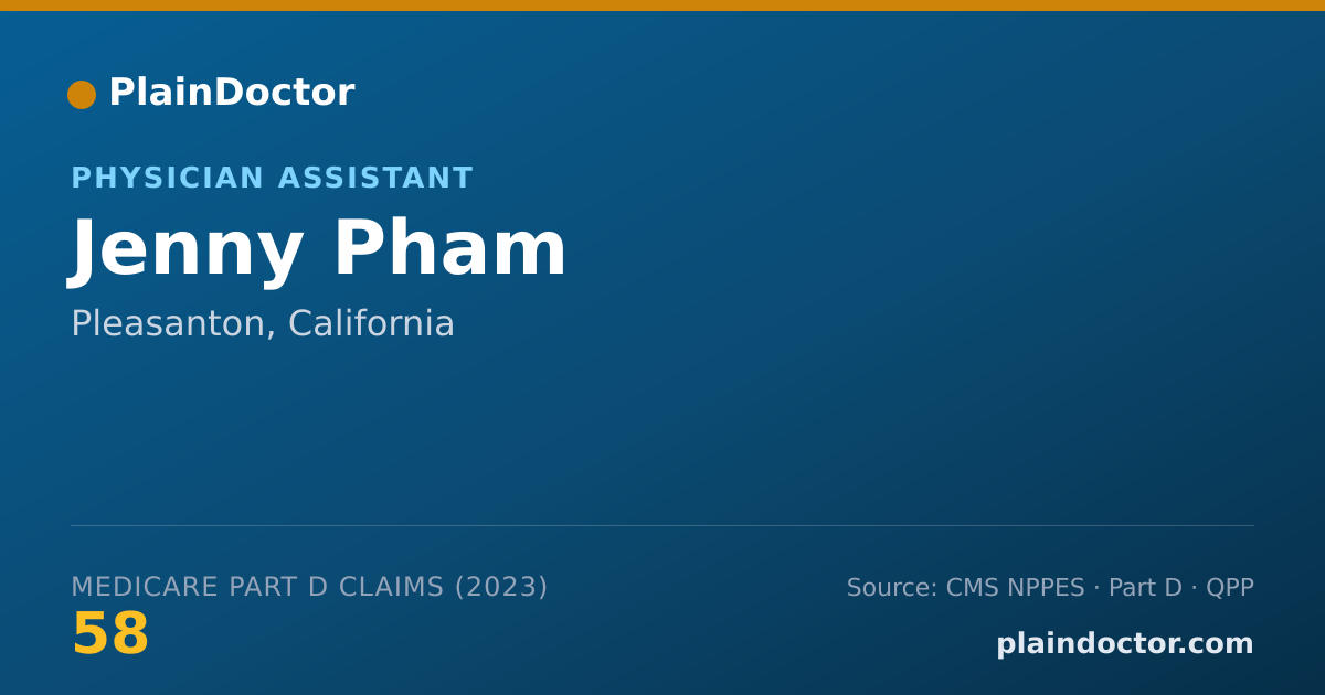 Shareable card for Jenny Pham - Physician Assistant, Pleasanton, CA