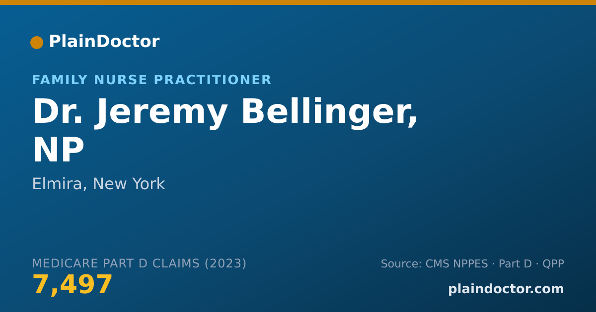 Shareable card for Jeremy Bellinger, NP - Family Nurse Practitioner, Elmira, NY