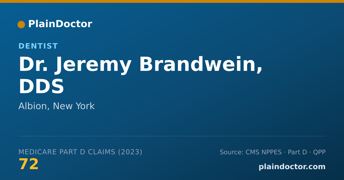 Shareable card for Jeremy Brandwein, DDS - Dentist, Albion, NY