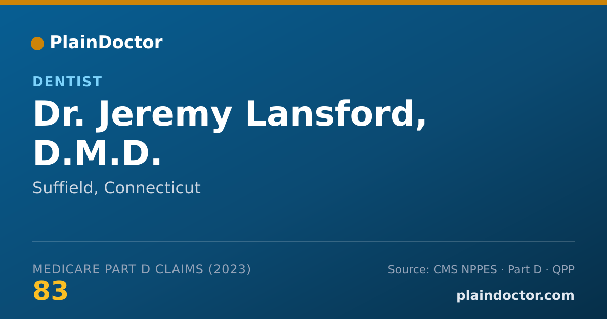 Shareable card for Jeremy Lansford, D.M.D. - Dentist, Suffield, CT