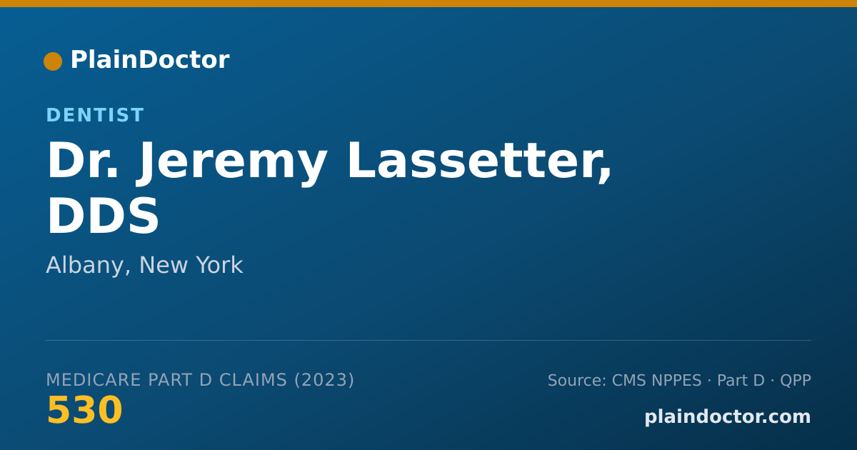 Shareable card for Jeremy Lassetter, DDS - Dentist, Albany, NY