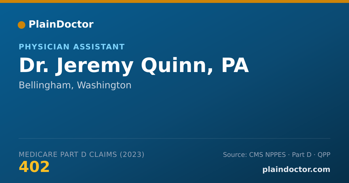 Shareable card for Jeremy Quinn, PA - Physician Assistant, Bellingham, WA
