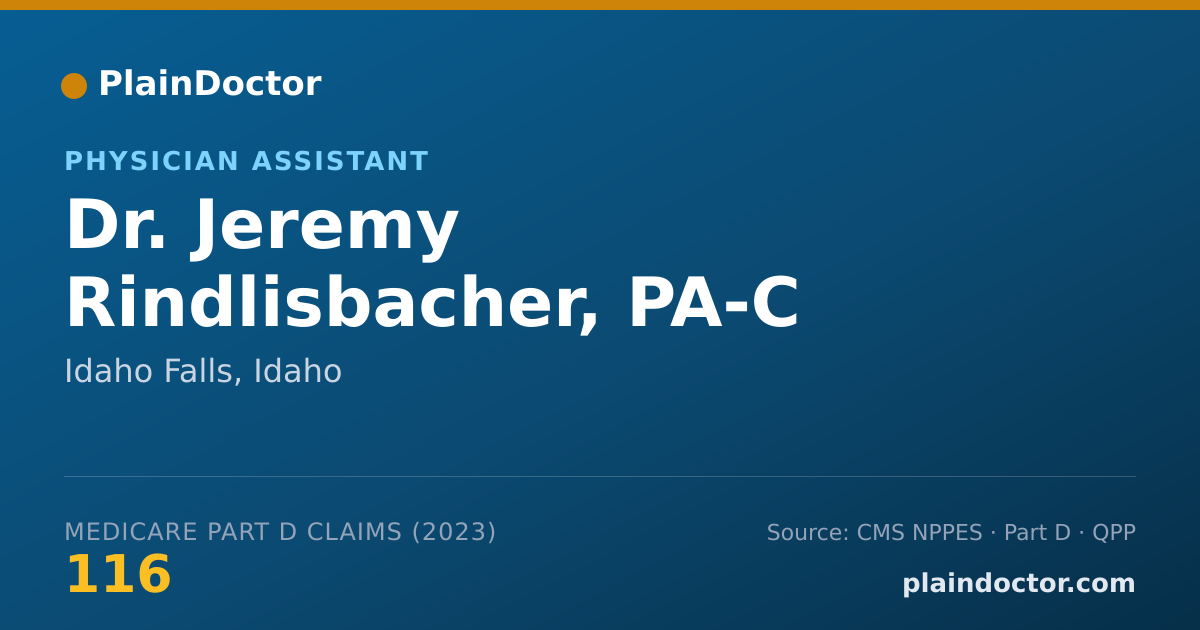 Shareable card for Jeremy Rindlisbacher, PA-C - Physician Assistant, Idaho Falls, ID