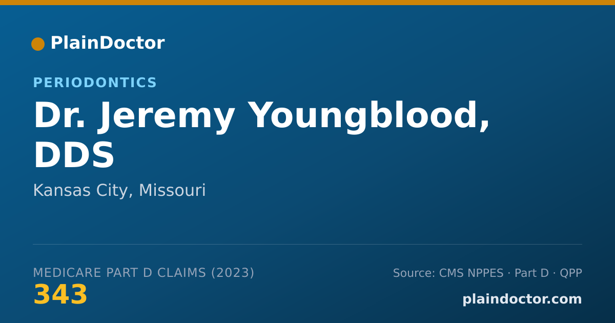 Shareable card for Jeremy Youngblood, DDS - Periodontics, Kansas City, MO