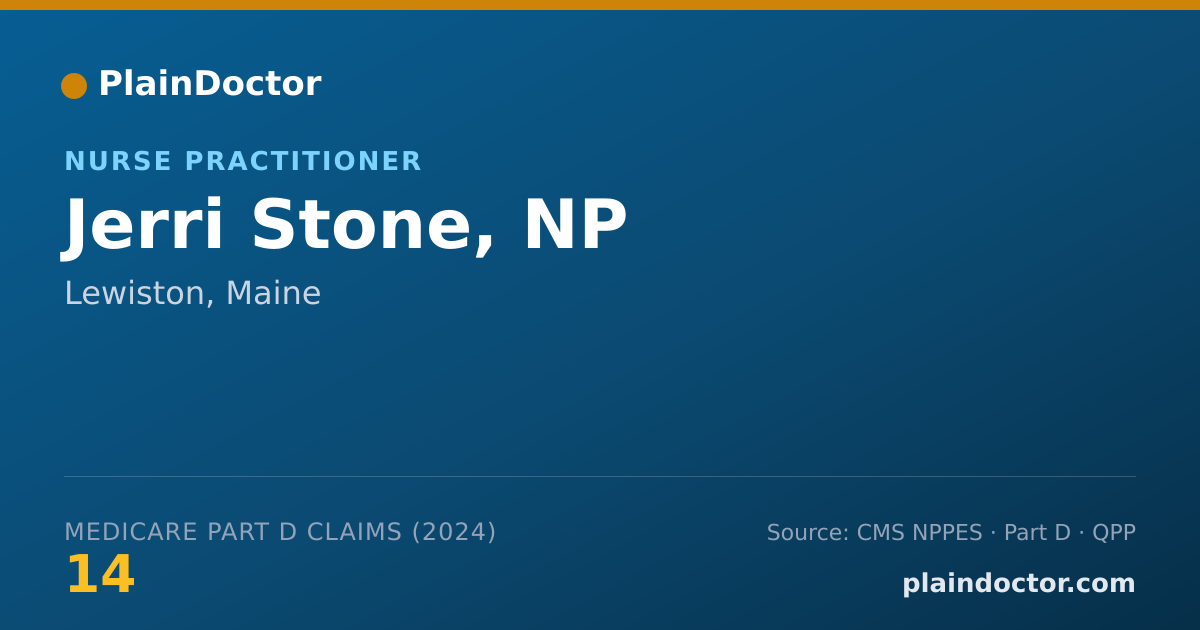 Shareable card for Jerri Stone, NP - Nurse Practitioner, Lewiston, ME