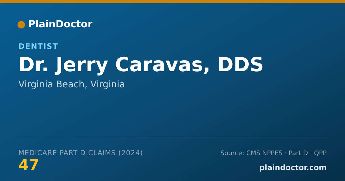 Shareable card for Jerry Caravas, DDS - Dentist, Virginia Beach, VA